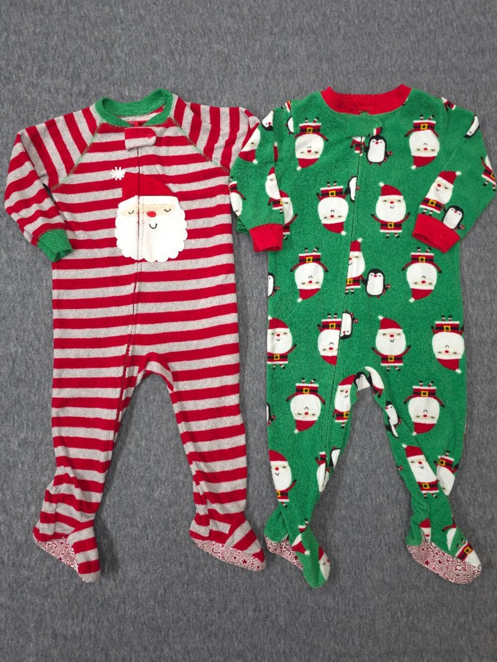 Carter's Just One You 18M Christmas Fleece Footed Pajamas Santa 2pc